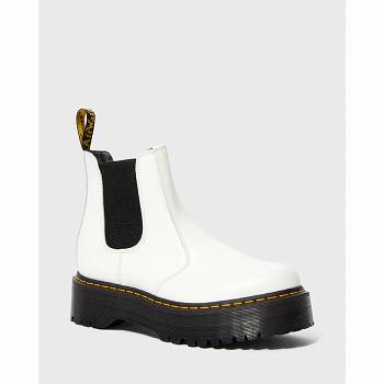 Dr Martens Férfi 2976 Smooth Bőr Chelsea Csizma Fehér